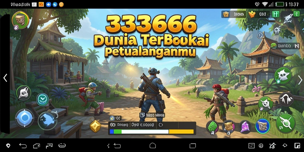 Screenshot menampilkan aksi mendebarkan dalam dunia terbuka.