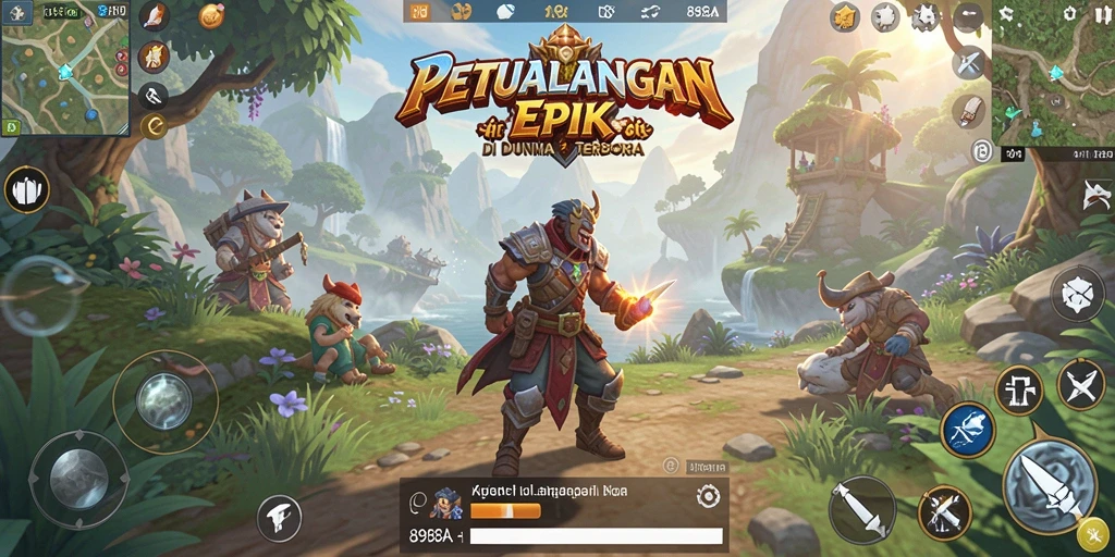 Tampilan menakjubkan dari gameplay petualangan 898A.
