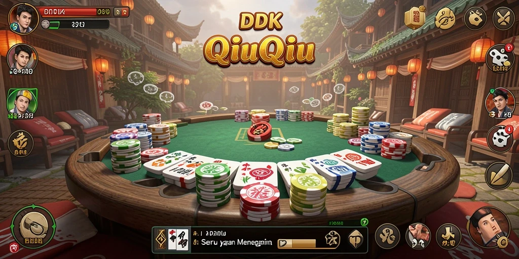 Screenshot utama DKK menampilkan momen seru gameplay QiuQiu.