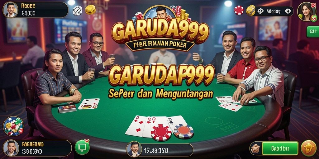 Tampilan gameplay seru di GARUDA999 dengan berbagai pilihan Poker.