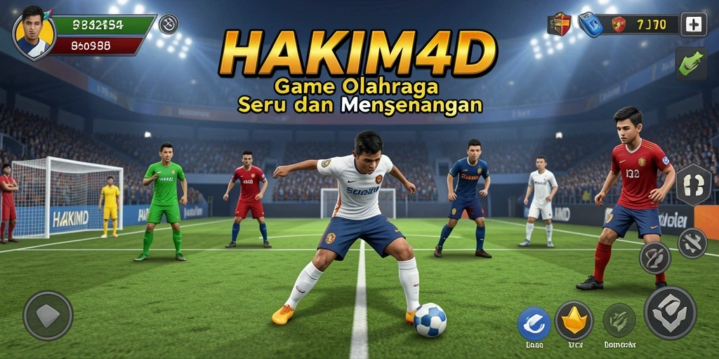 Screenshot HAKIM4D menampilkan aksi kompetitif olahraga yang seru.