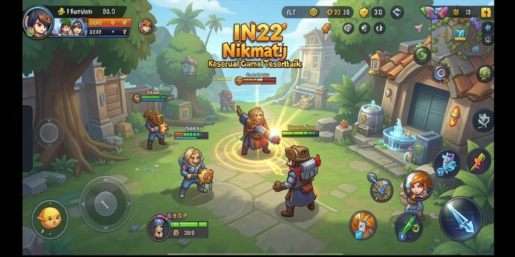 Tampilan gameplay IN22 yang seru dan menghibur.