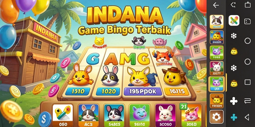Tampilan menarik gameplay Bingo di INDAAA.