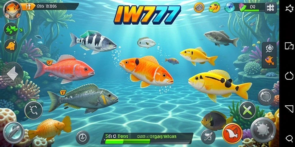 Tampilan ikonik gameplay Tembak Ikan dari IW777.