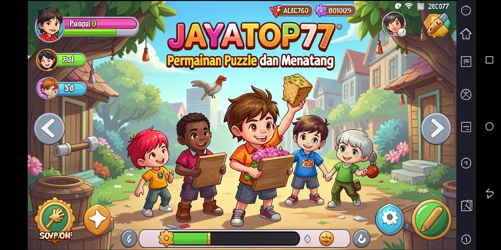 Gameplay JAYATOP77 menampilkan tantangan Puzzle yang menarik.