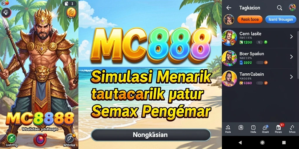 Screenshot menunjukkan gameplay MC888 dengan grafis menakjubkan.