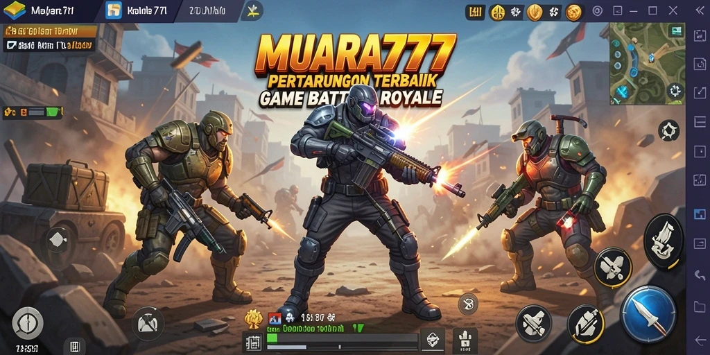 Tangkapan layar utama MUARA777 menampilkan aksi pertempuran yang intens.