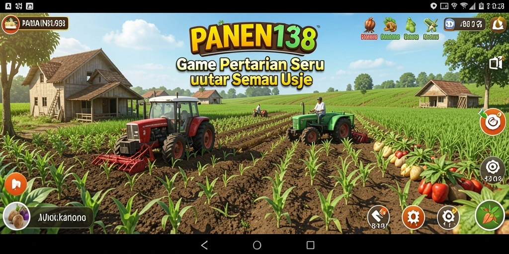 Tampilan menarik gameplay pertanian di PANEN138.