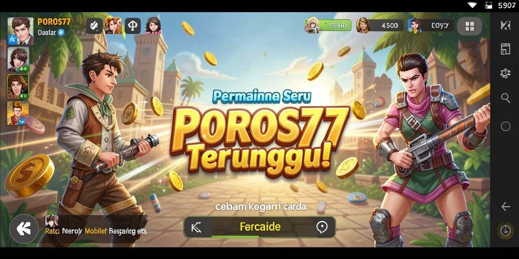 Tampilan seru gameplay POROS77 yang mengasyikkan dalam kategori Arcade.