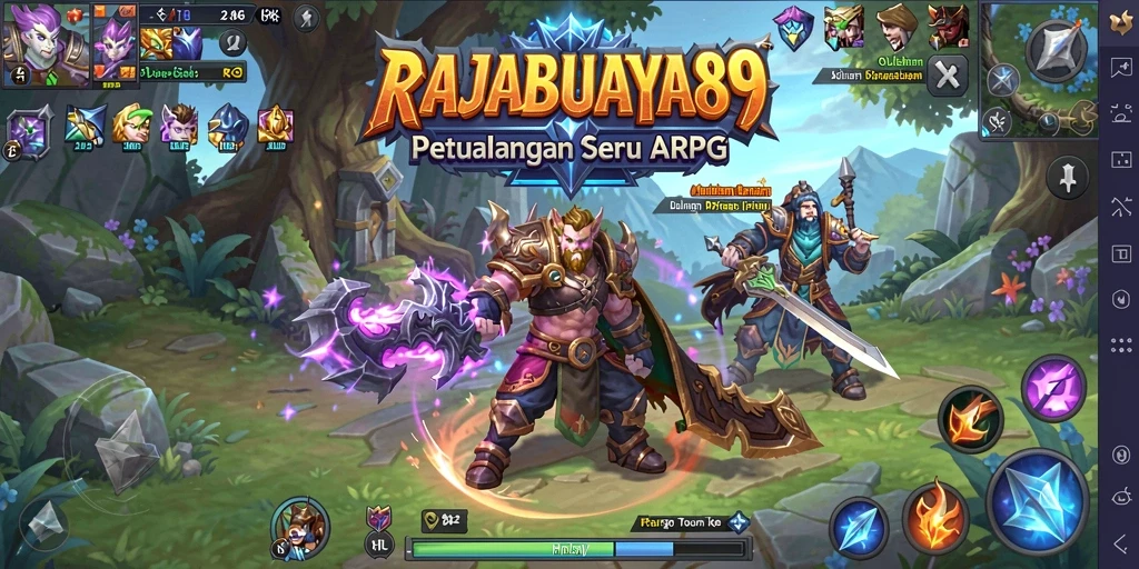 Tampilan gameplay ARPG seru dan interaktif di RAJABUAYA89.