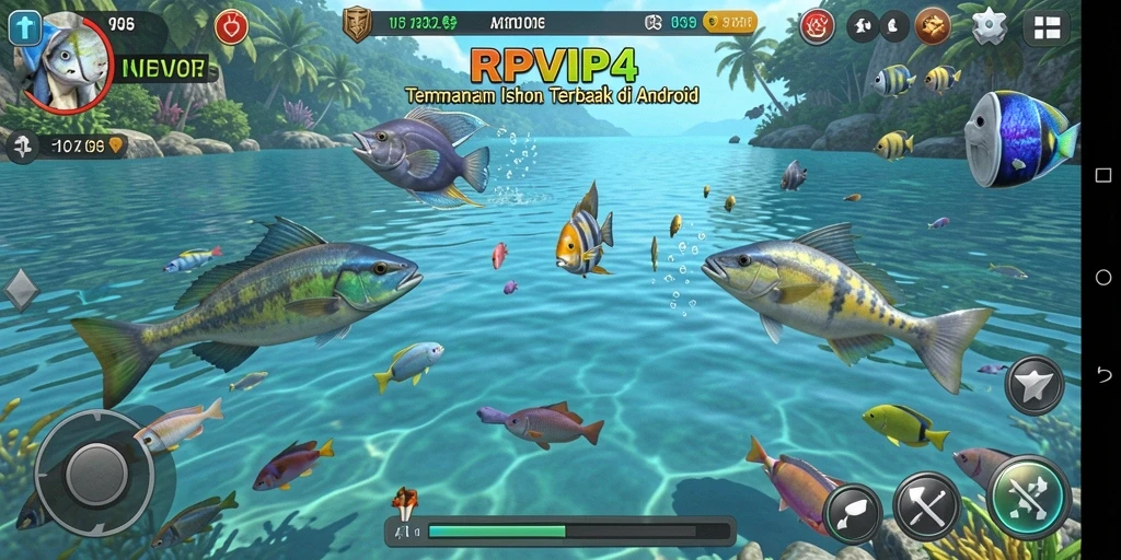 Tampilan menarik dari gameplay Tembak Ikan RPVIP4.