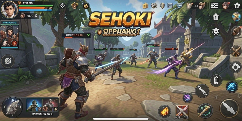 Tangkapan layar gameplay SEHOKI menunjukkan strategi seru dan aksi mendebarkan.