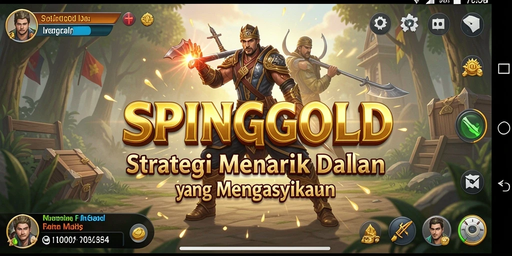 Tampilan gameplay menarik SPINGOLD dengan strategi yang menantang.