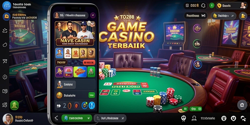 Menampilkan dealer profesional dan permainan Live Casino yang seru.