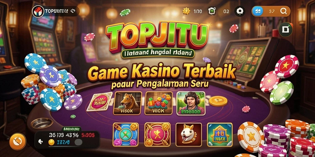 Tampilan gameplay seru di TOPJITU dengan berbagai pilihan permainan Kasino.