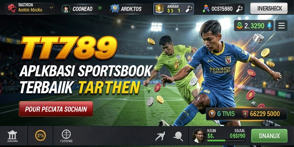 Screenshot utama TT789 menampilkan tampilan taruhan olahraga yang dinamis.